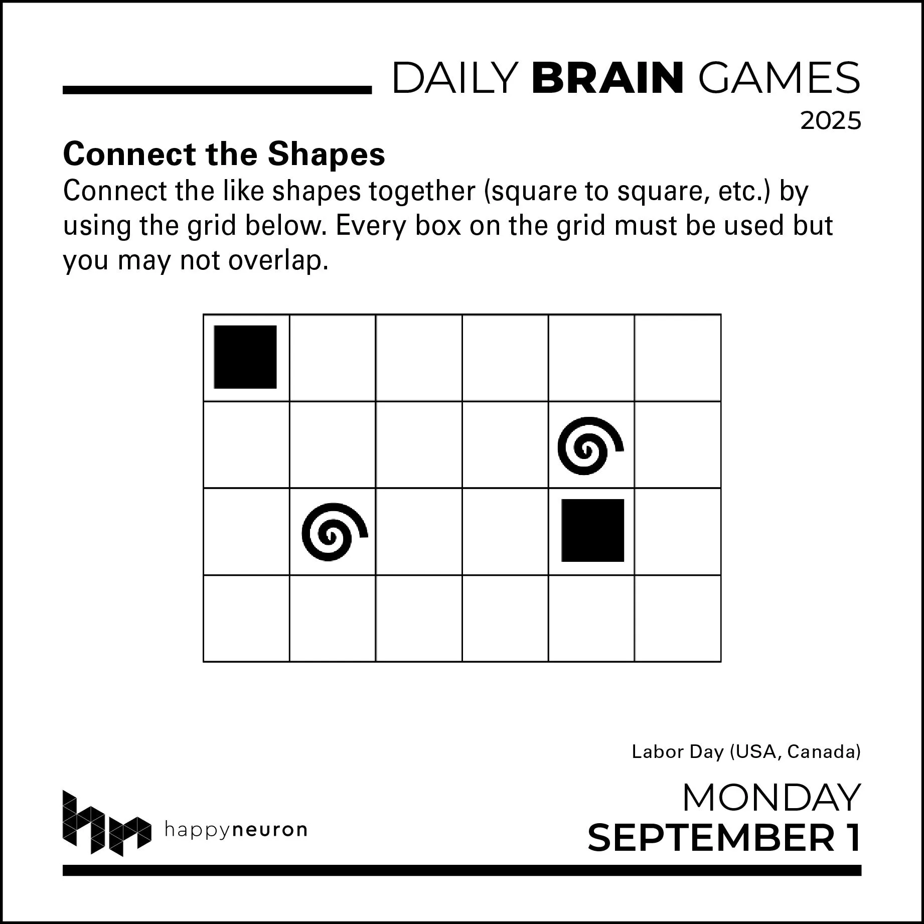 2025 Daily Brain Games Page-A-Day Calendar