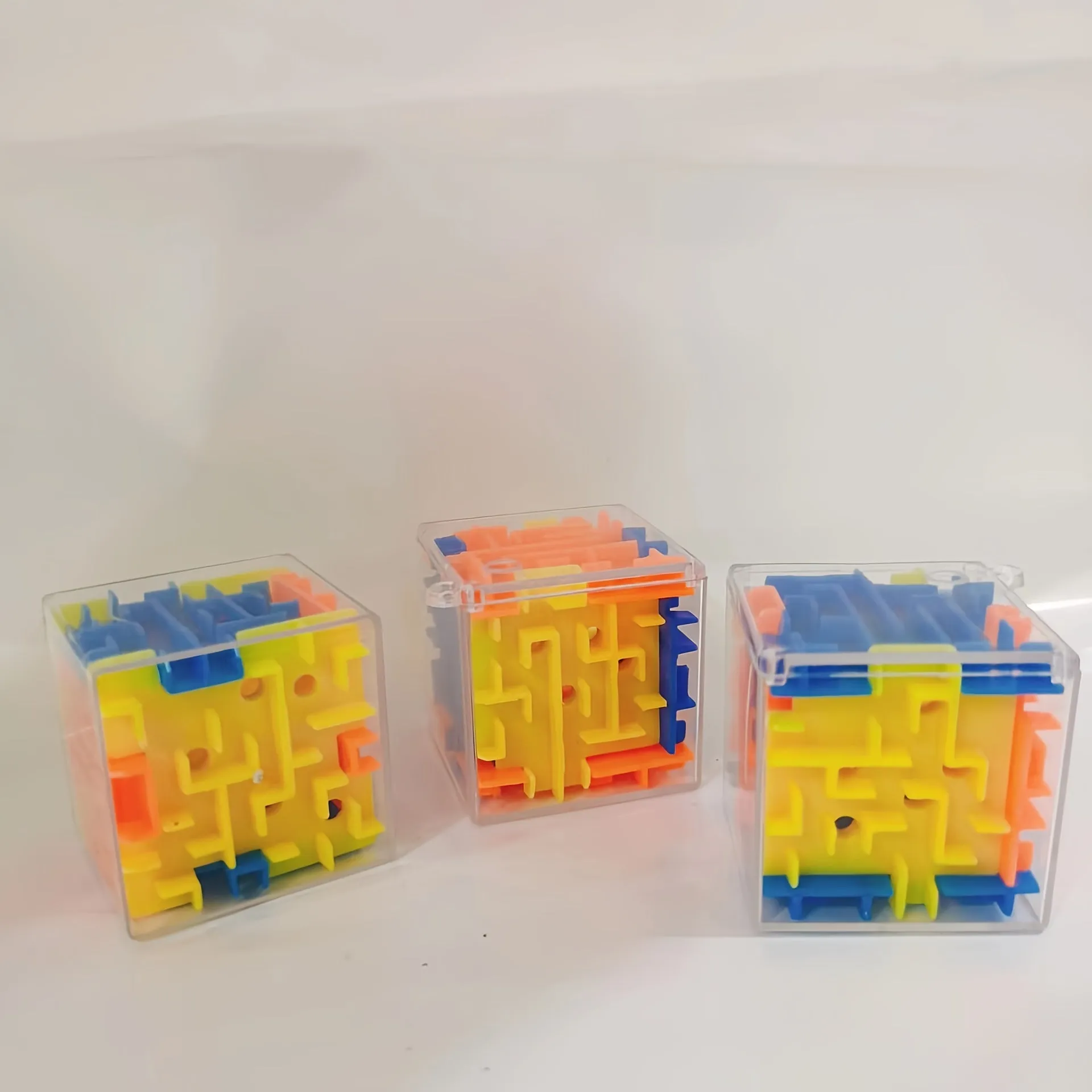 3D Cube Maze Puzzle Interactive Rolling Ball Game for Education