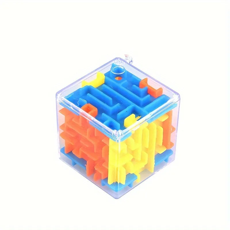 3D Cube Maze Puzzle Interactive Rolling Ball Game for Education