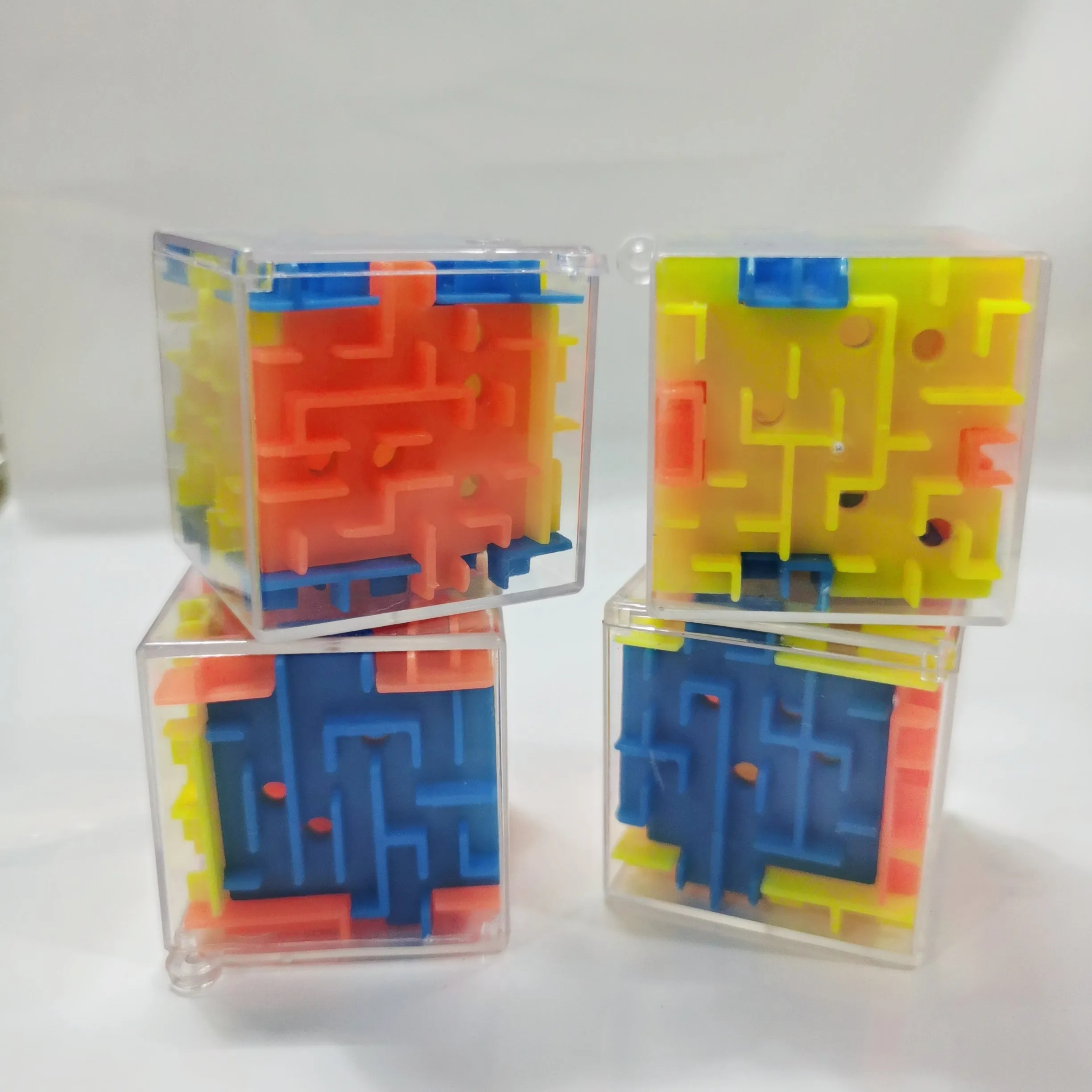 3D Cube Maze Puzzle Interactive Rolling Ball Game for Education