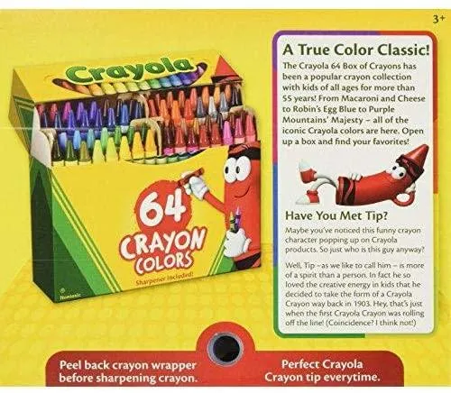 64 ct. Crayons - Non-Peggable