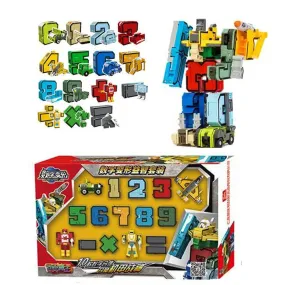 Assemble & Create: Versatile Number Robots Action Blocks Set