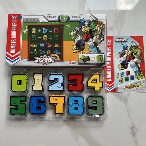 Assemble & Create: Versatile Number Robots Action Blocks Set