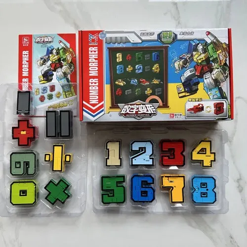 Assemble & Create: Versatile Number Robots Action Blocks Set