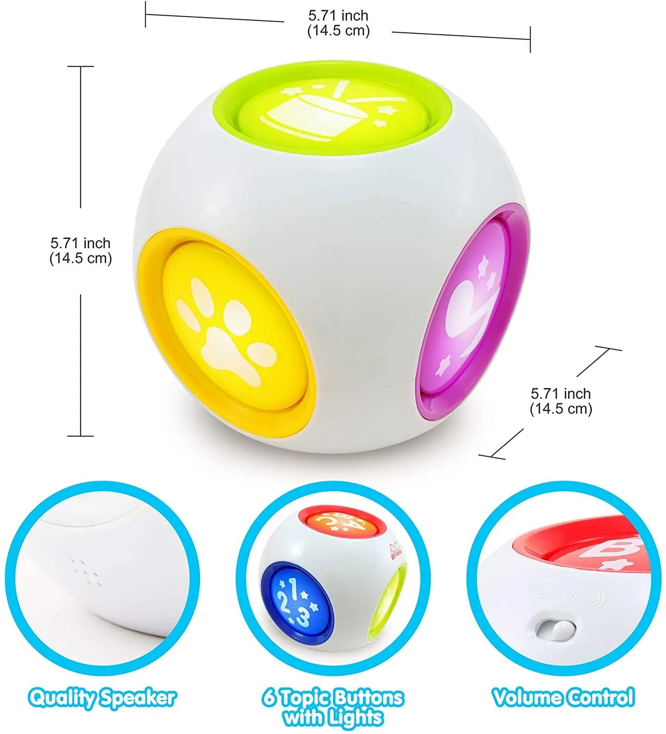 BEST LEARNING Learning Cube - Educational Activity Center Block Toy for Infants Babies Toddlers for 6 Month and up - Ideal Baby Toy Gifts