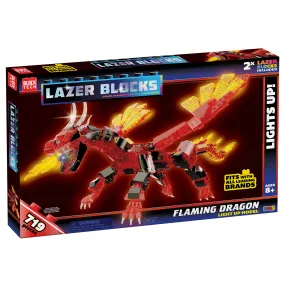 Block Tech Lazer Blocks, Flaming Dragon, 719 Pieces