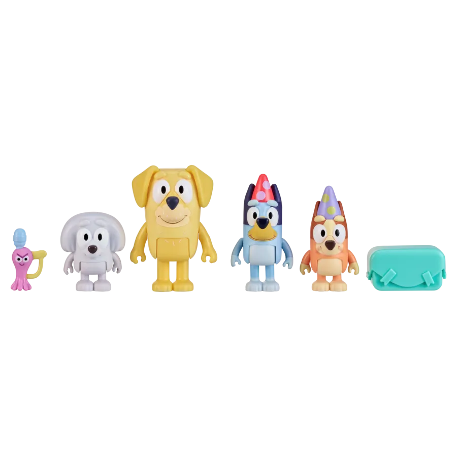 Bluey S9 Figure 4 Pack - Pass The Parcel