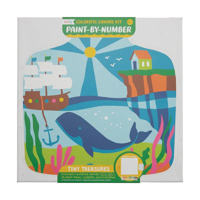 Colorific Canvas Paint by Number kit - Tiny Treasures