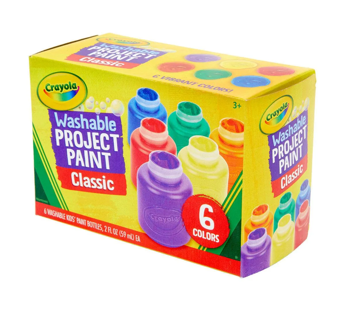 Crayola - Washable Kids' Paint Set, 6-Colors each - 6 Pack