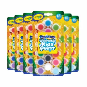 Crayola  Washable Paint Set 18ct - 6 pack