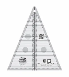 Creative Grids Kaleidoscope or Dresden Plate Triangle CGRTKAL45