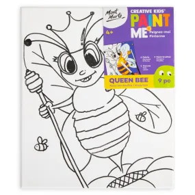 Creative Kids Paint Me Canvas Set 9pc - Queen Bee