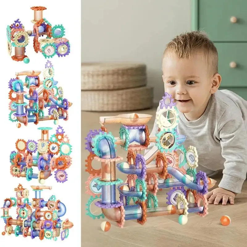 Creative Marble Maze Building Blocks: Fun Construction Toy for Kids
