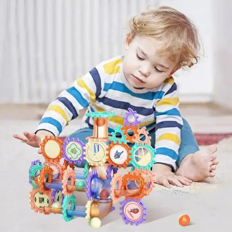 Creative Marble Maze Building Blocks: Fun Construction Toy for Kids