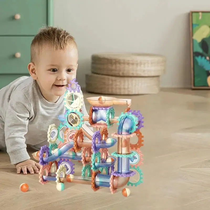 Creative Marble Maze Building Blocks: Fun Construction Toy for Kids