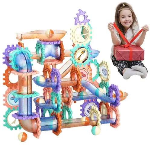 Creative Marble Maze Building Blocks: Fun Construction Toy for Kids