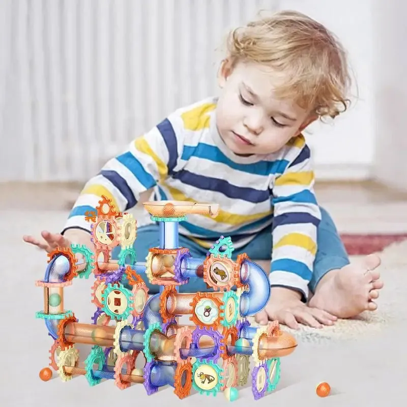 Creative Marble Maze Building Blocks: Fun Construction Toy for Kids