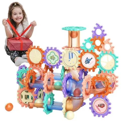 Creative Marble Maze Building Blocks: Fun Construction Toy for Kids