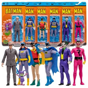 DC Retro: The New Adventures of Batman Full Wave (6 Figures) 6" Inch Scale Action Figures - McFarlane Toys