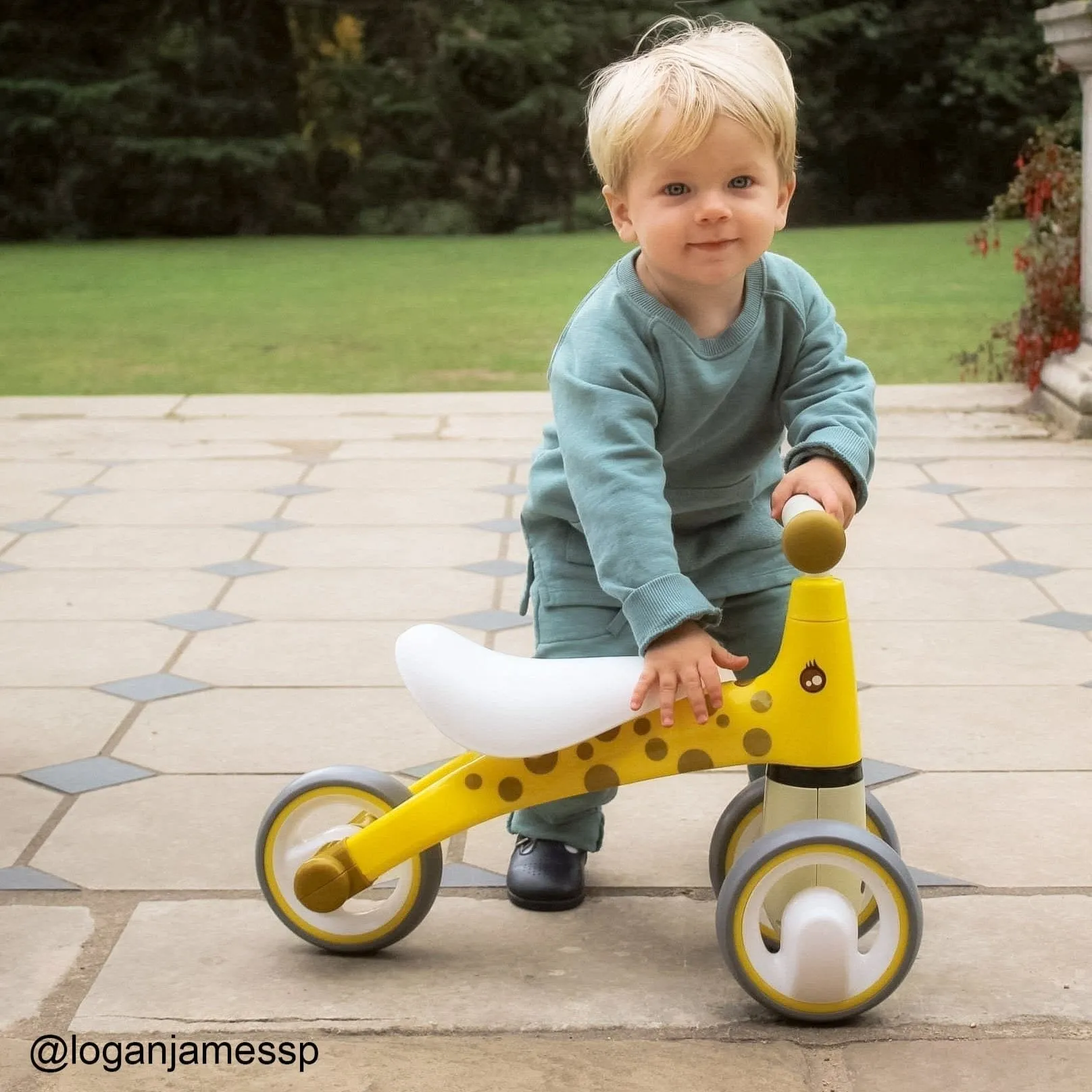 Didicar Diditrike Trike Ride On - Yellow Giraffe