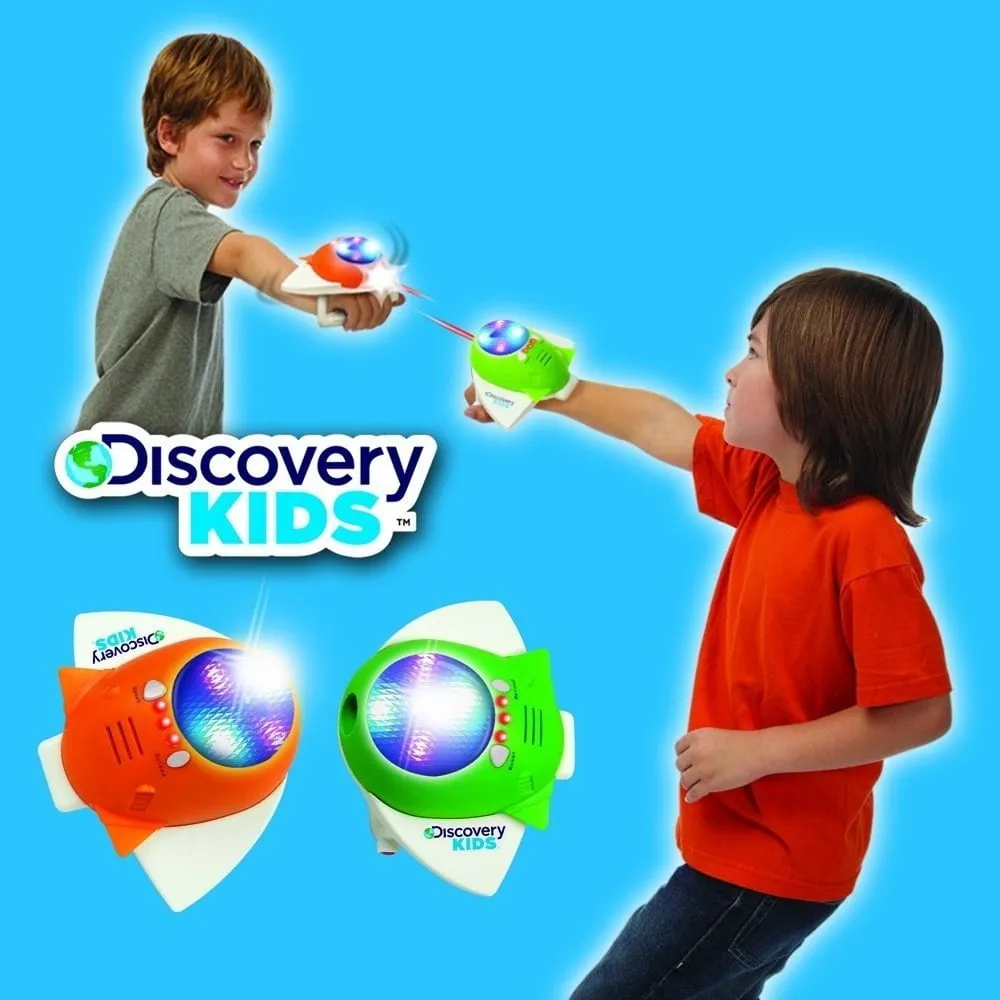 Discovery Kids Toys Spaceship Laser Tag Sound Vibrates Lights Fun Game BJ8 9333
