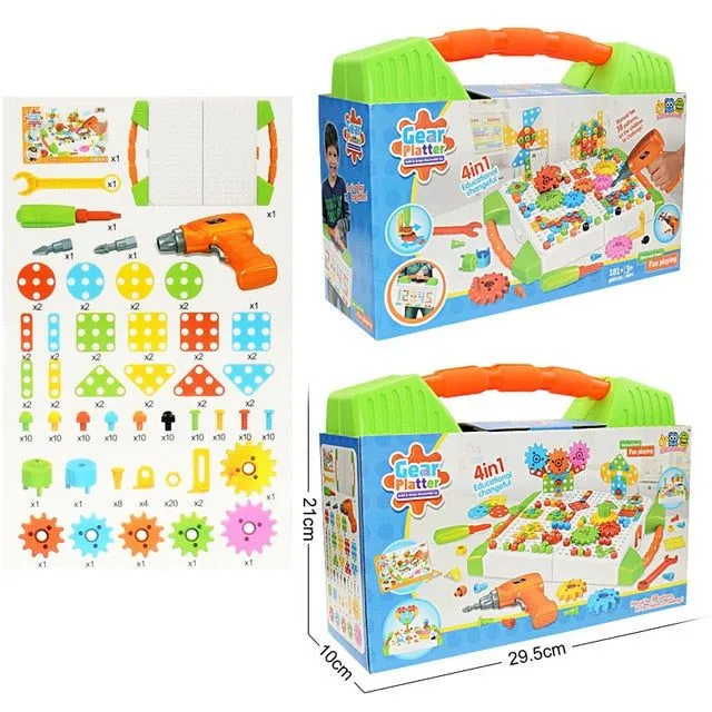 Drilling Screw 3D Creative Mosaic Puzzle Toys