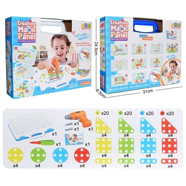 Drilling Screw 3D Creative Mosaic Puzzle Toys