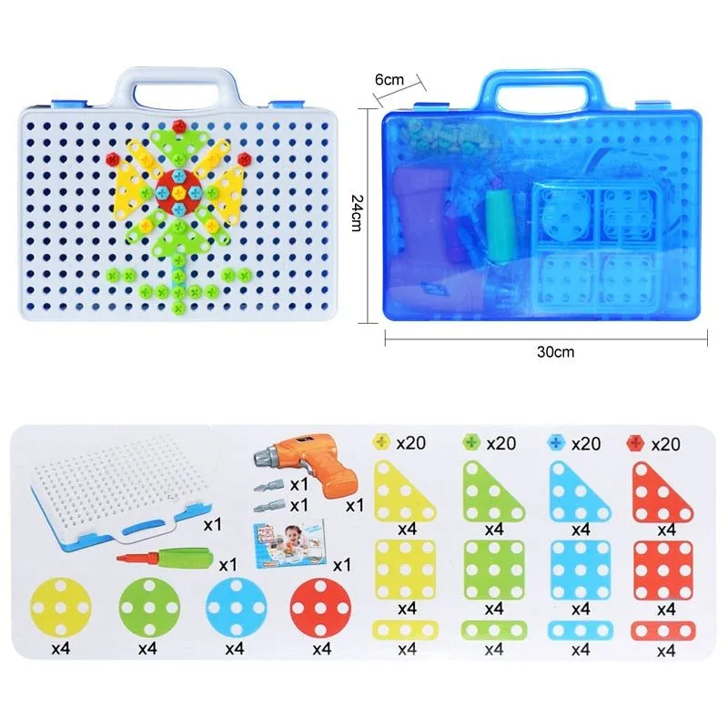 Drilling Screw 3D Creative Mosaic Puzzle Toys