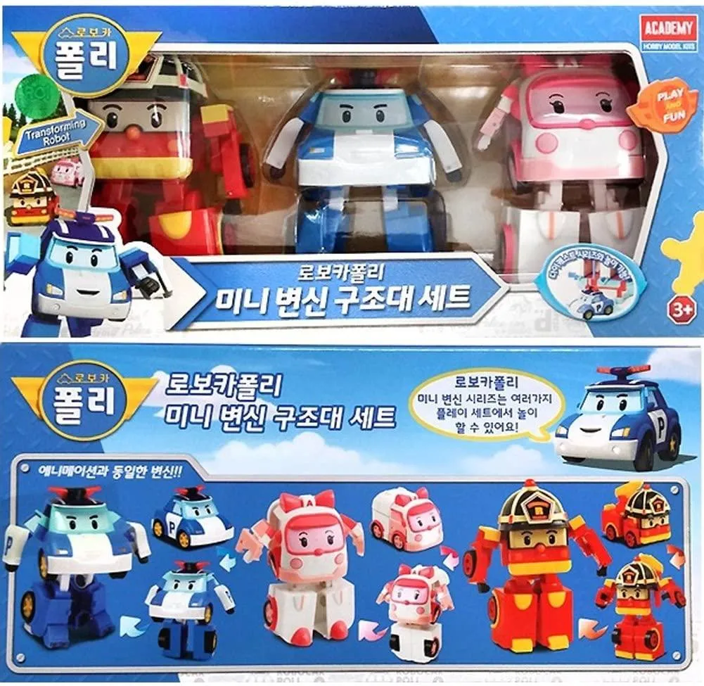 Dynamic Mini Robocar Poli Rescue Team Adventure Set: Transforming Robots for Epic Play