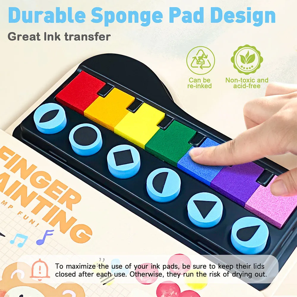 Finger Painting Stamp Fun