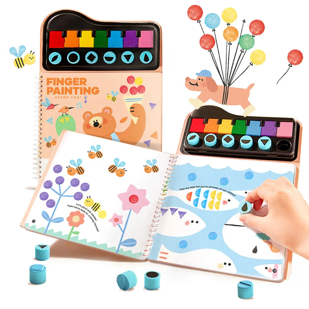 Finger Painting Stamp Fun