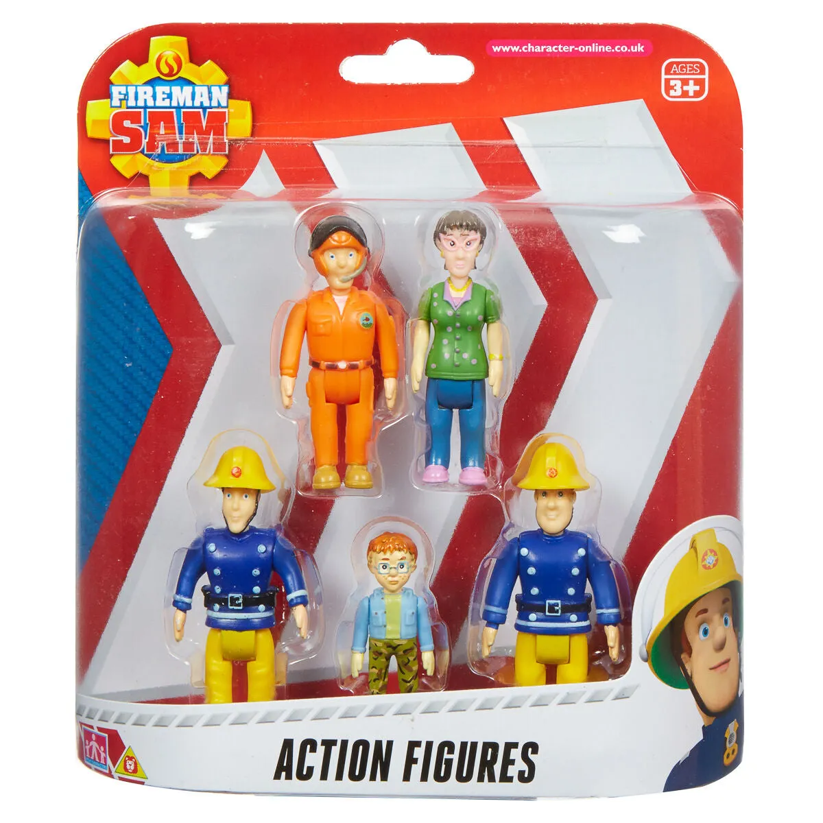 FIREMAN SAM ACTION FIGURES 5-PACK