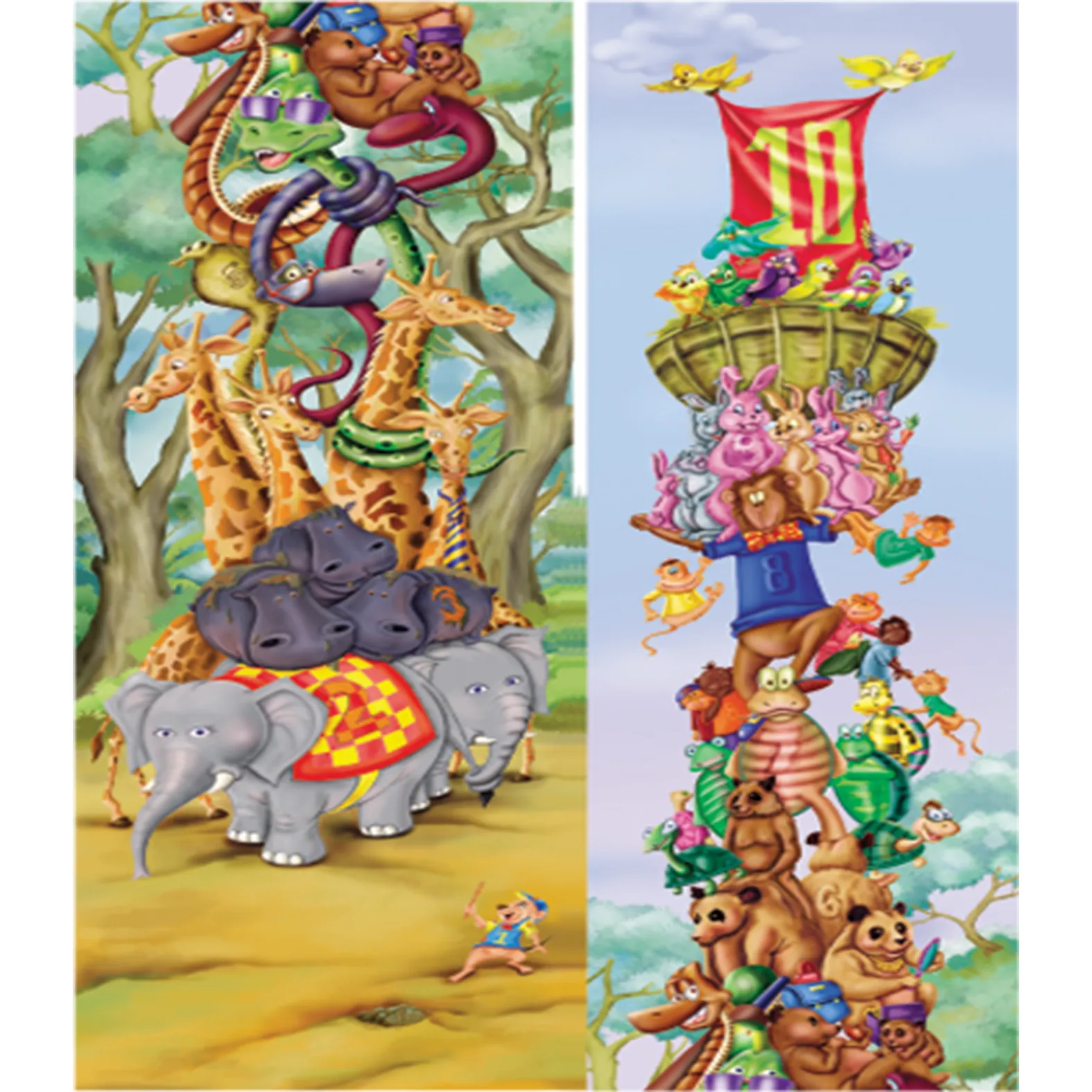 Floor Puzzle: Number Tower 20pc