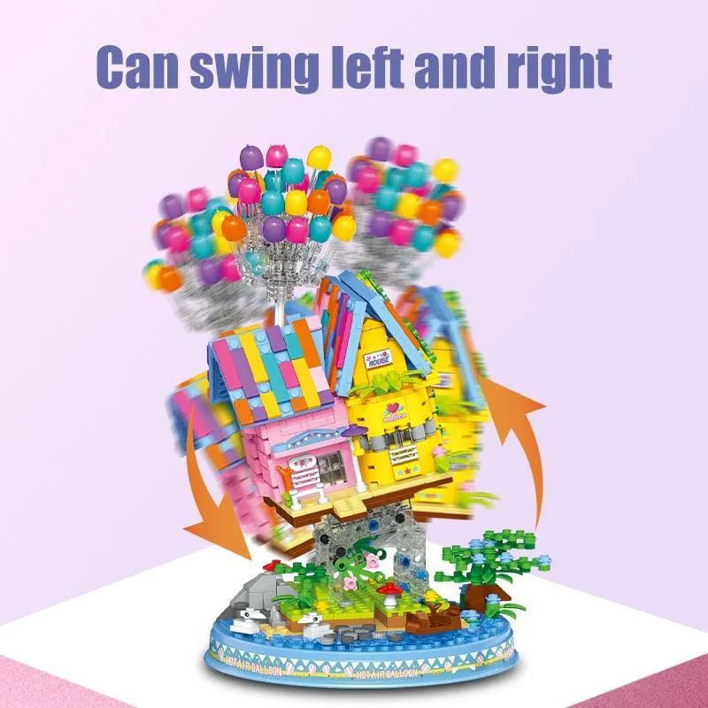 Flying House Building Blocks Set