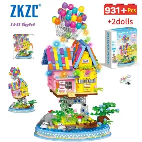 Flying House Building Blocks Set