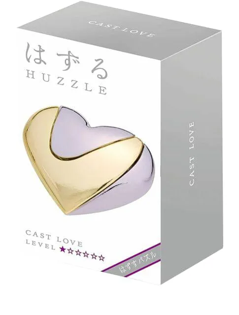 Hanayama Level 1 Cast Metal Brain Teaser Puzzle | Love