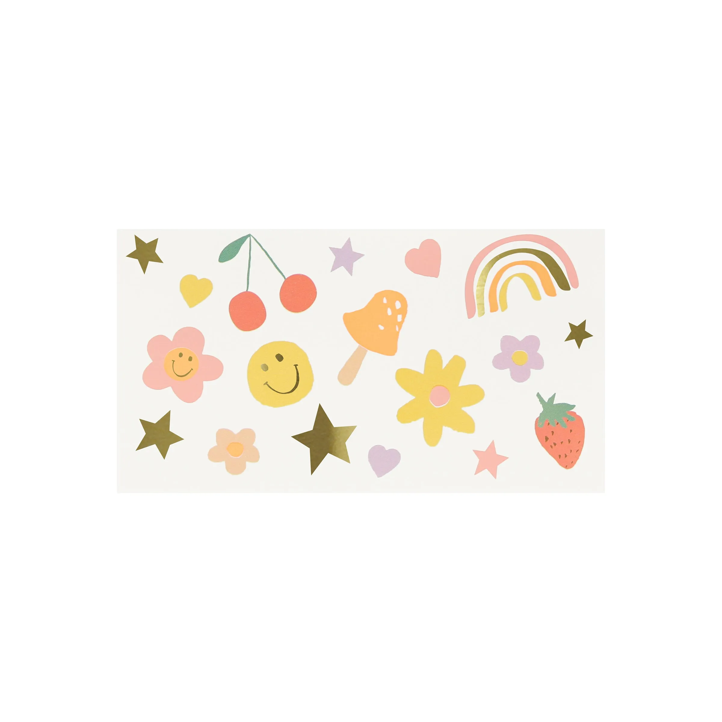Happy Icons Temporary Tattoos (x 2 sheets)