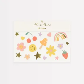 Happy Icons Temporary Tattoos (x 2 sheets)