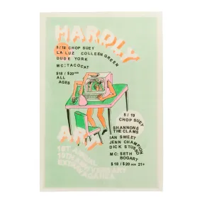 Hardly Art 10 Year Anniversary Show Poster