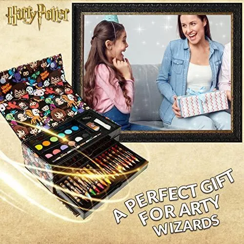 Harry Potter Art Set, Colouring Sets for Children, Over 40 Art Supplies for Kids