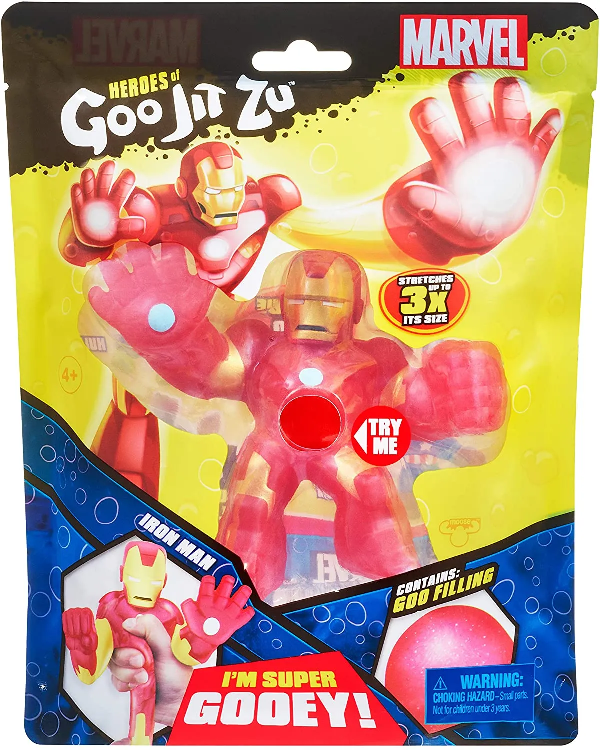 Heroes of Goo Jit Zu Licensed Marvel Hero Pack - Iron Man, Multicolor