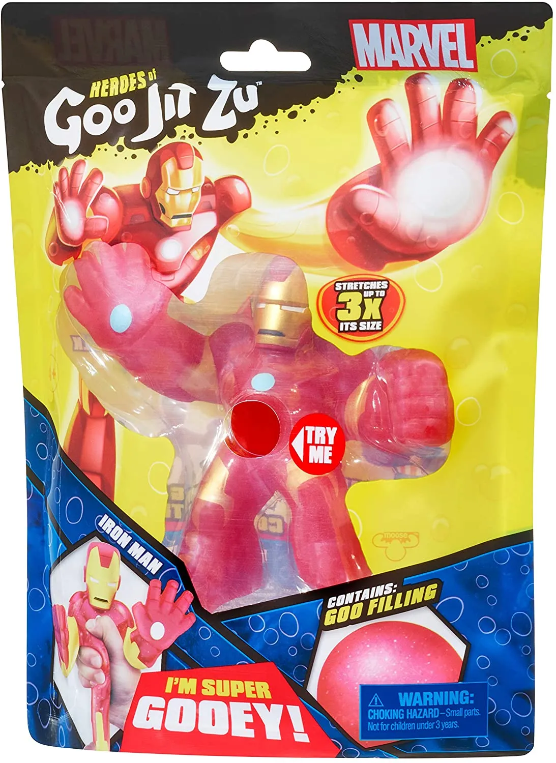 Heroes of Goo Jit Zu Licensed Marvel Hero Pack - Iron Man, Multicolor
