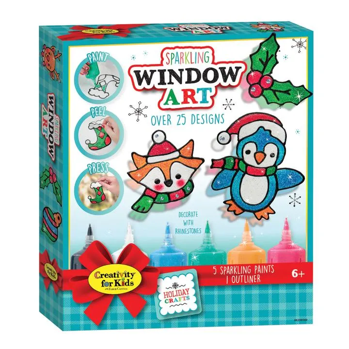 Holiday Sparkling Window Art
