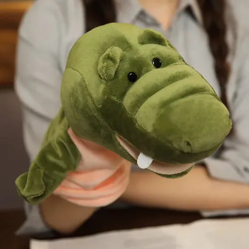 Jungle Safari Plush Hand Puppets Set - Fun Learning for Kids!