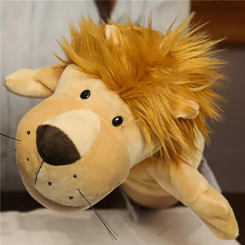Jungle Safari Plush Hand Puppets Set - Fun Learning for Kids!