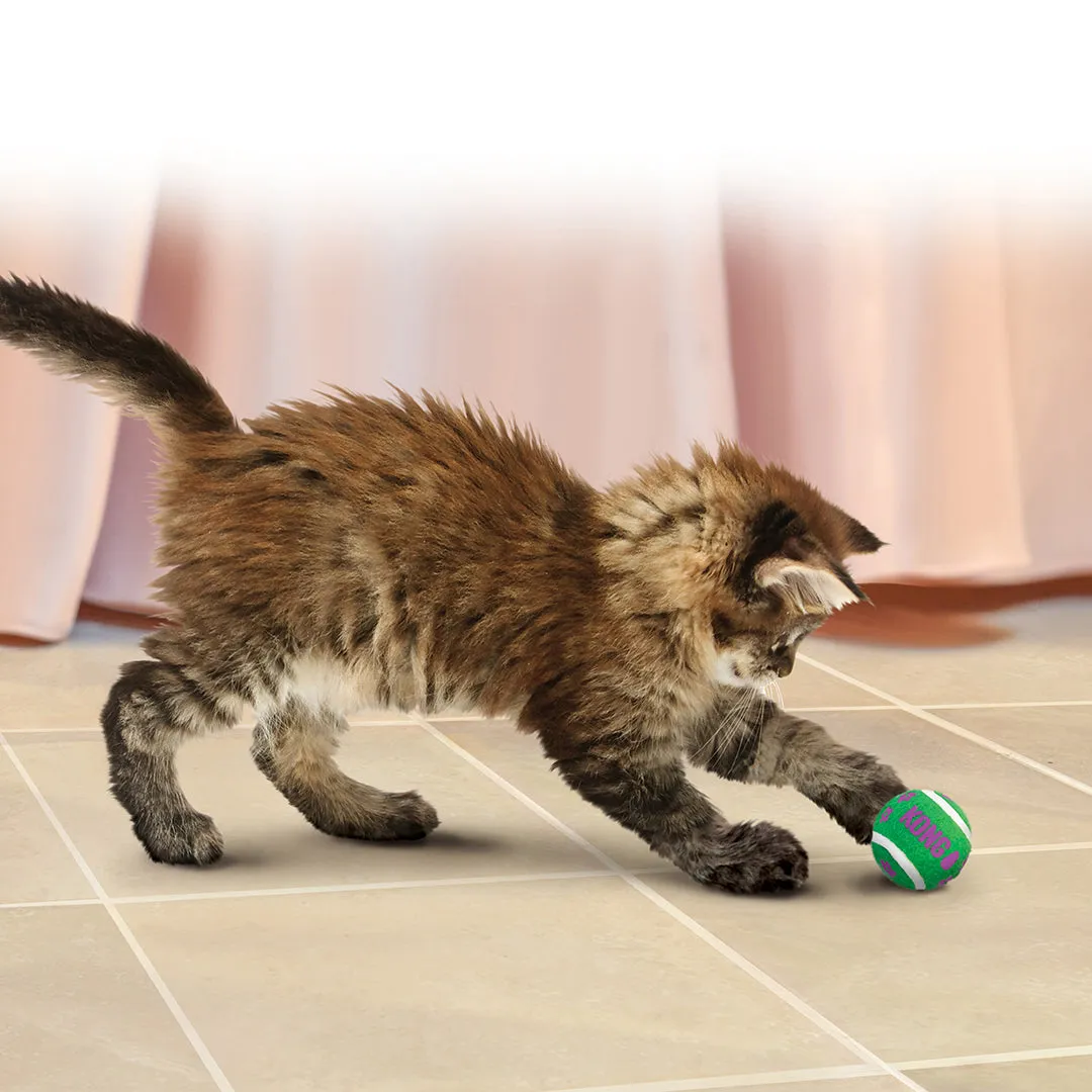 Kong Cat Active Tennis Balls with Bells (3pk)
