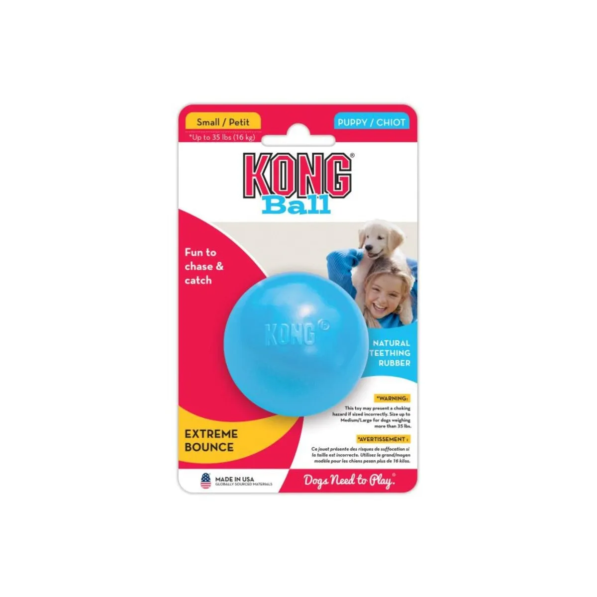 KONG Dog Toy - Puppy Ball (2 Sizes)