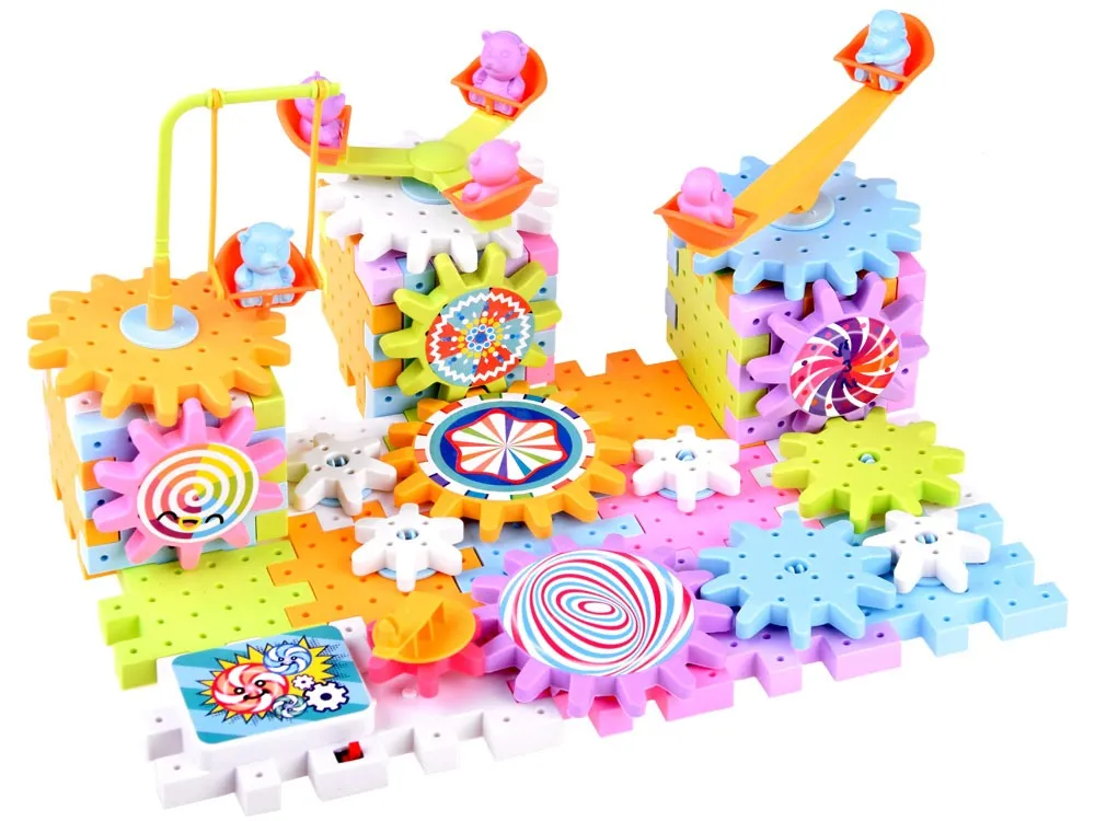 Magical Electronic Interlocking Gear Blocks - 83 Pieces