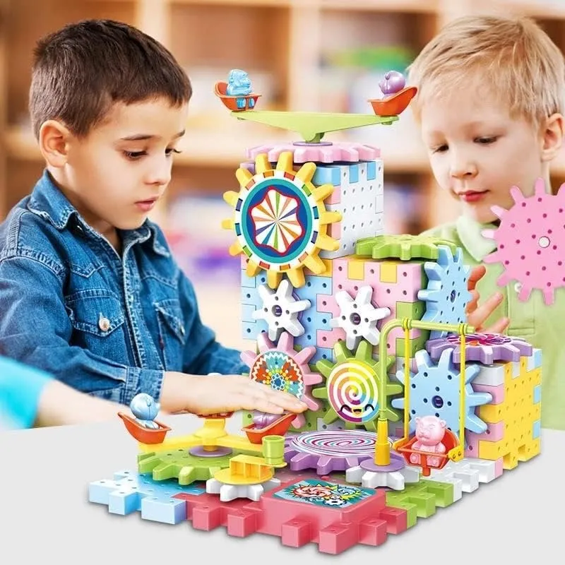 Magical Electronic Interlocking Gear Blocks - 83 Pieces