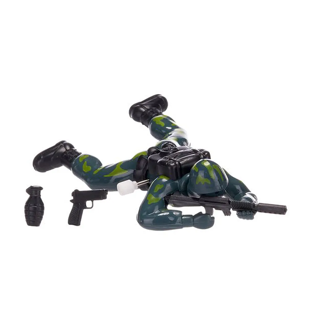 Major Combat Wind-Up Crawling Soldier Action Figure Toy